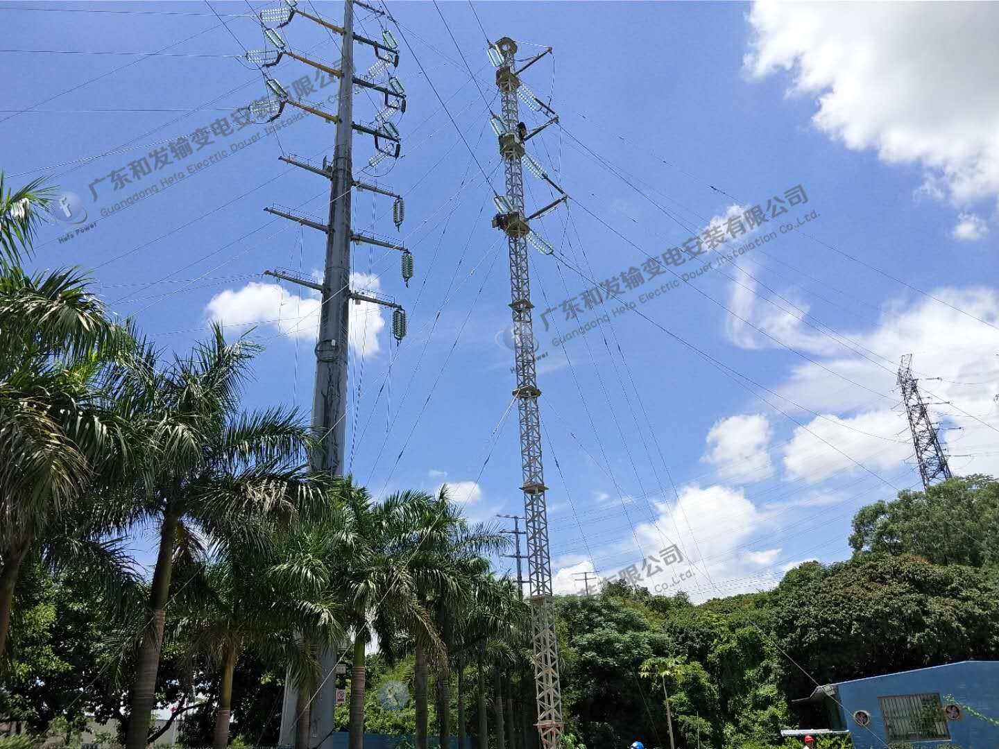 2018年7月28日-8月5日，深圳供電局使用廣東和發(fā)的ERS（電力線路應(yīng)急搶修系統(tǒng)）作為臨時(shí)轉(zhuǎn)供電，順利完成了龍崗區(qū)110kV北燕ⅠⅡ回線路的T接建設(shè)，有效地避免了工程建設(shè)期間的長(zhǎng)時(shí)間停電，達(dá)到了讓電網(wǎng)負(fù)荷運(yùn)行影響降到最低的效果。